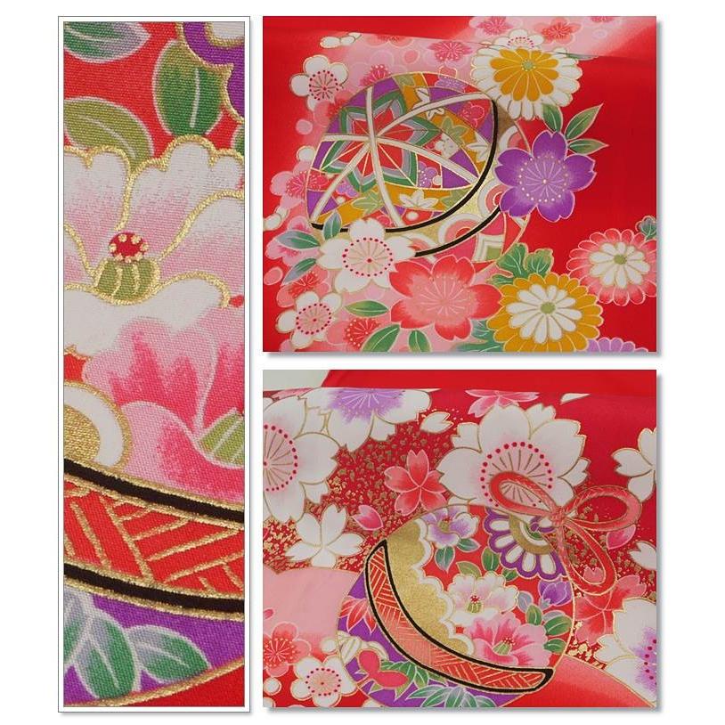 お宮参り 掛け着 お祝着 産着 七五三祝着 3歳 着物 女の子 正絹