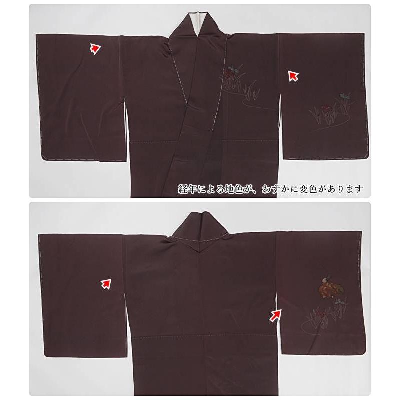【美品】 訪問着 身丈157cm 裄丈62cm 正絹 逸品 【中古】 リサイクル訪問着袷 友禅染め 作家物 逸品 藍色 身丈157cm 裄63cm M