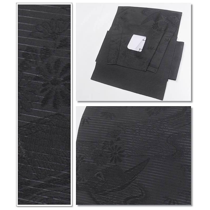 夏物 二部式帯 作り帯 未着品 名古屋帯 リサイクル喪服帯 簡単装着着物