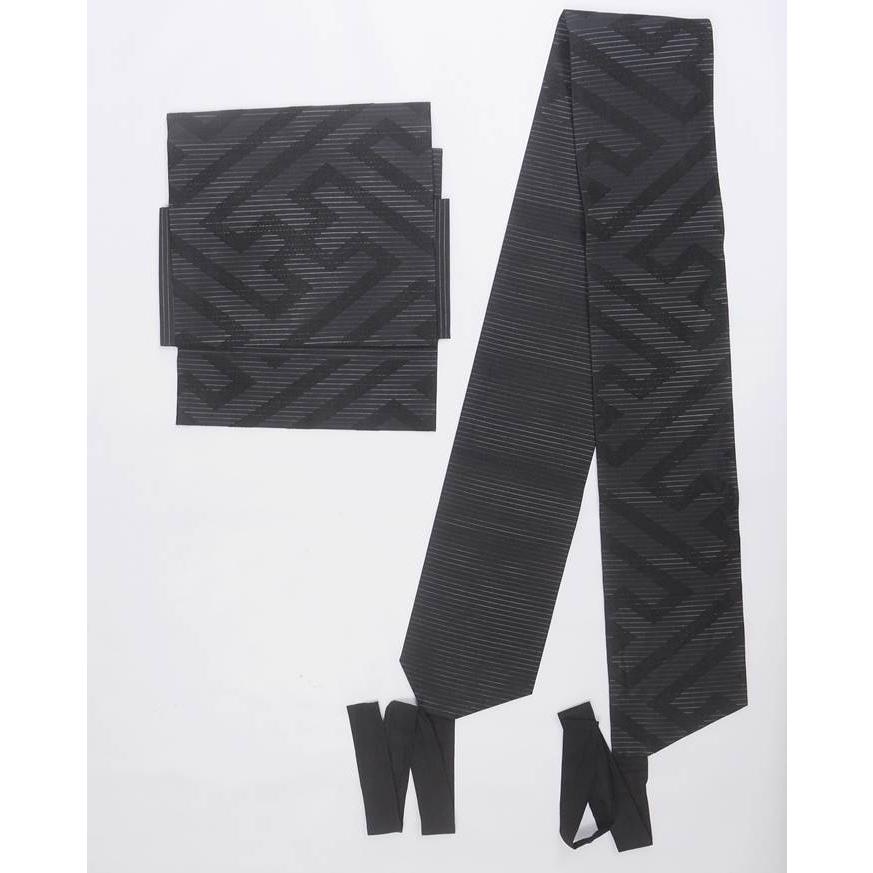 夏物 二部式帯 作り帯 未着品 名古屋帯 リサイクル喪服帯 簡単装着着物 