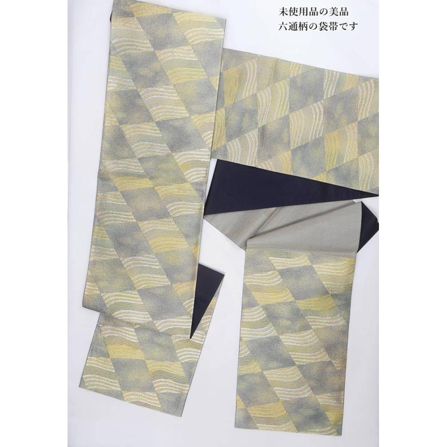 未使用品 袋帯 逸品袋帯 新古品 正絹 未使用 リサイクル袋帯