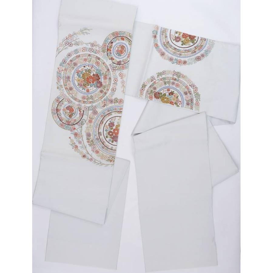 未使用品 袋帯 刺繍袋帯 新古品 正絹 未着品 リサイクル袋帯 相良刺繍