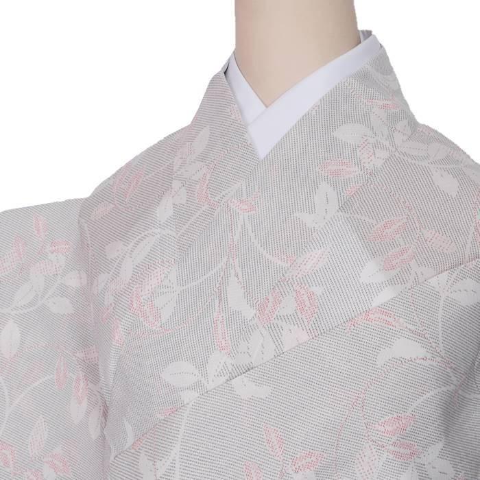 リサイクル紬 単衣 夏着物 細目サイズ つむぎ 中古着物 身丈160cm 裄