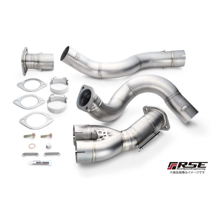 リアルスピード フルチタンフロントパイプ スカイラインGT-R BNR32/BCNR33/BNR34 RB26DETT RB6080-NS05Aの画像