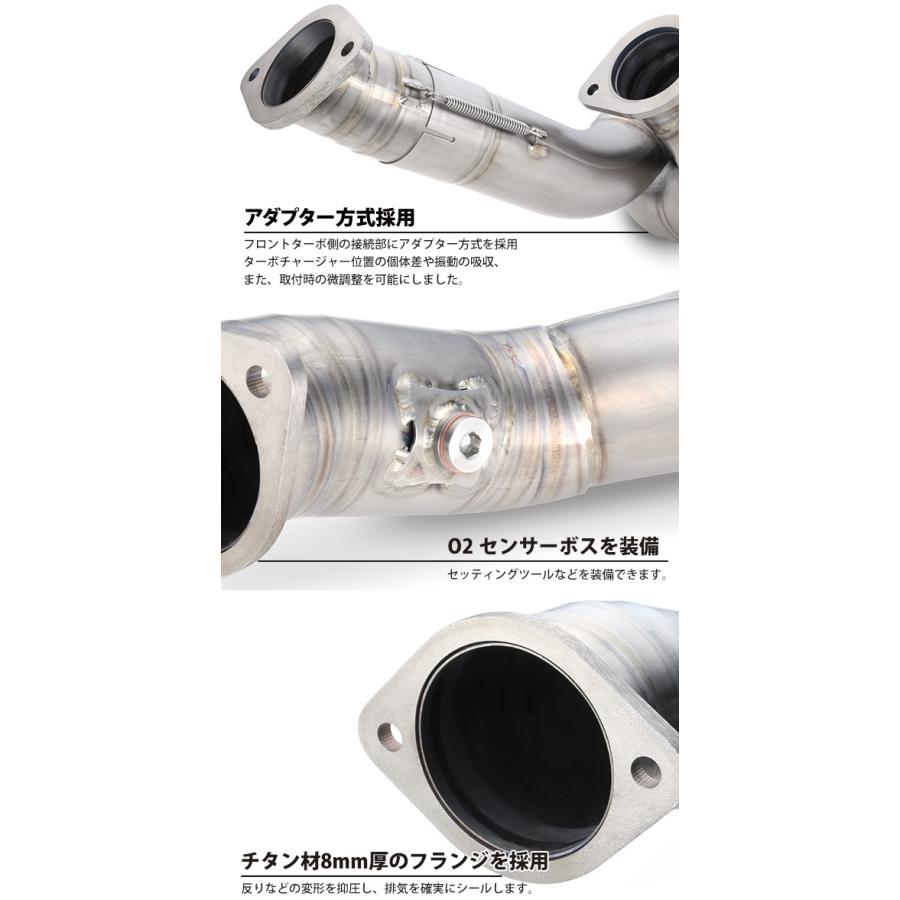 リアルスピード フルチタンフロントパイプ スカイラインGT-R BNR32/BCNR33/BNR34 RB26DETT RB6080-NS05Aの画像