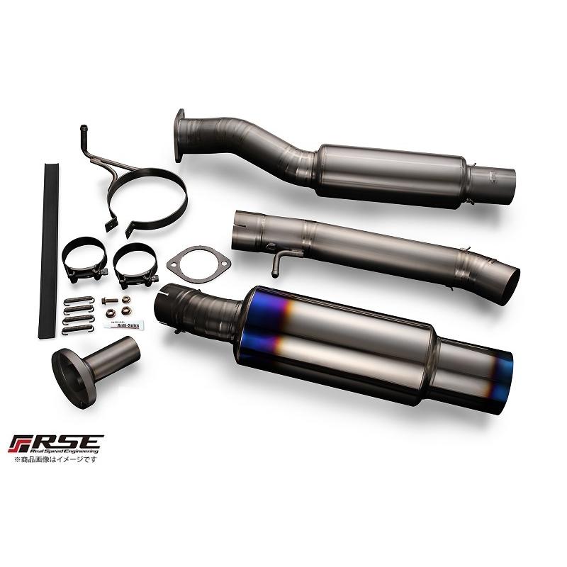 103 フェアレディ- Z33 ステンレス製　左右出しマフラー Z33 フェアレディZ ステンマフラー +中間パイプ チタン 発色