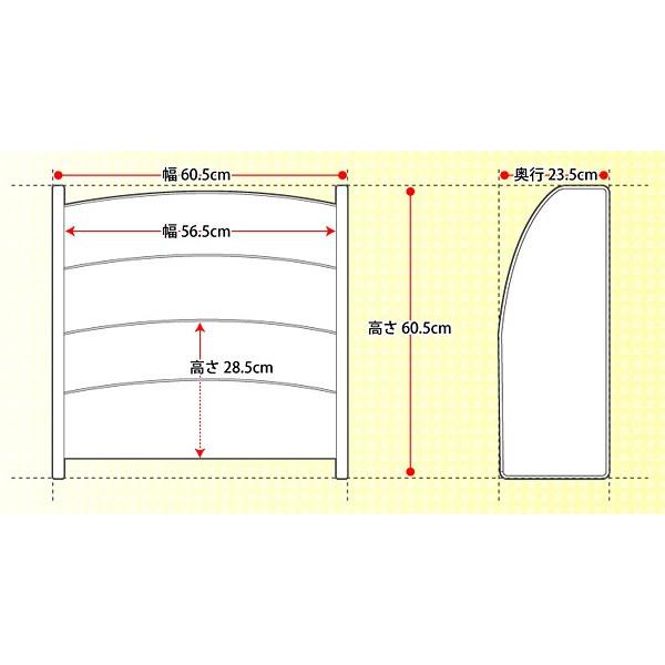 キッズファニチャー JOY. BOOK RACK ブックラック代引き不可の画像