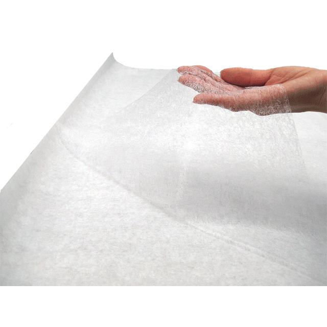 【在庫限り】アイロン両面接着シート 【92cm幅&times;25m巻】アイロン両面接着芯　接着芯 クモの巣のようなシート状の接着樹脂の片面に剥離紙が付いている両面接着芯