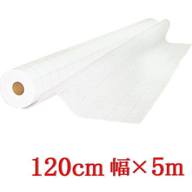 【送料無料】a122003 不織布線入り型紙用紙 95cm巾 100m 1本 120cm幅×5m】アイロンが掛けられる製図用紙 5cm方眼不織布 透け感あり