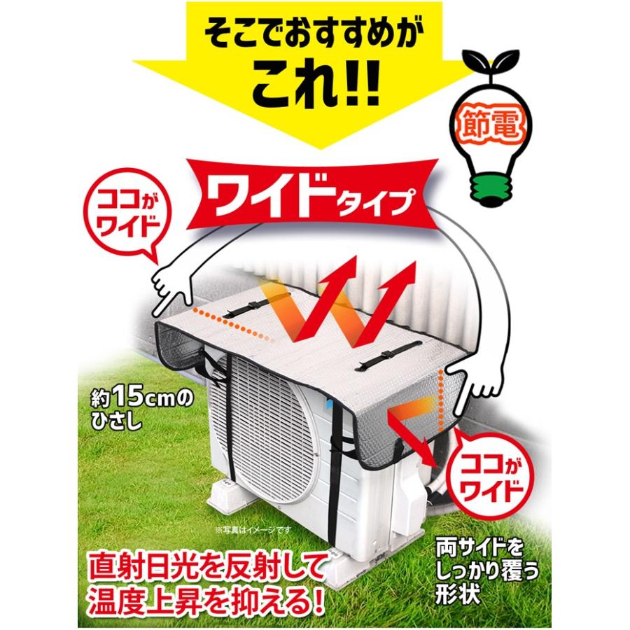 4個セット】室外機カバー アルミ 大型 節電グッズ 夏 室外機 日よけ