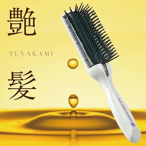 日本製 美容師さんの艶髪ブラシ ヘアブラシ 髪 静電気除去 セラミド