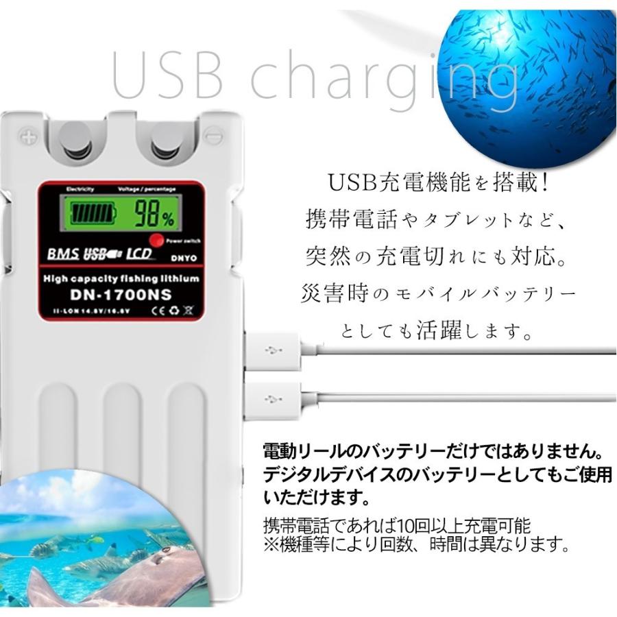 ダイワ シマノ 電動リール用 Dn 1700ns 往復送料無料 スーパーリチウム バッテリー Sonyセル 14 8v mah セット 充電器