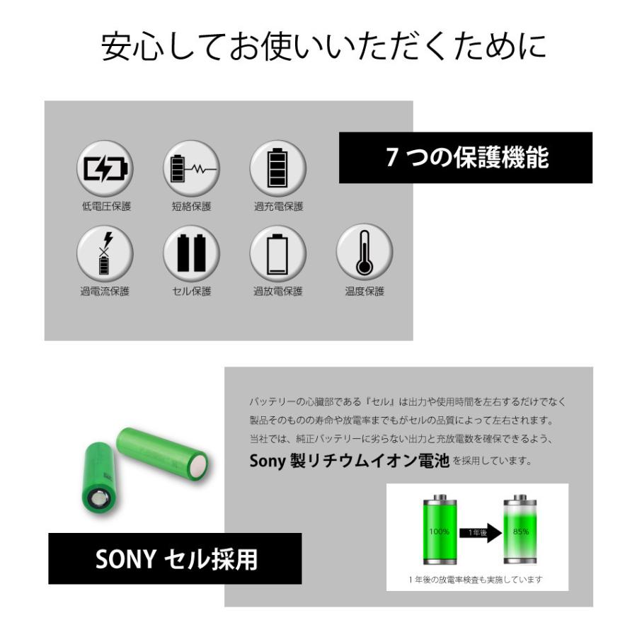 ダイソン dyson DC31 DC34 DC35 DC44 DC45 互換 バッテリー ネジ式 2.2Ah 2200mAh TYPE-B｜k2linksfactory｜07