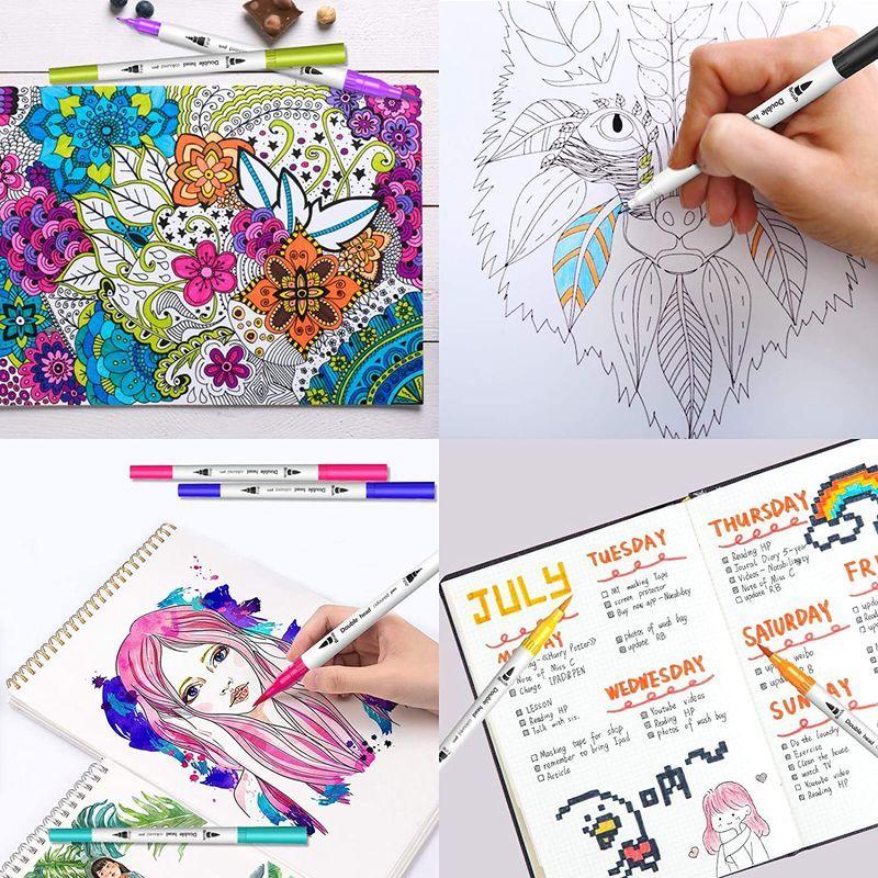 お待たせ 模型 プラモデル用塗料 U Uzopiイラストペン 36色セット 細字太字両用 水性ペン カラーペン 人気 水彩ペン 水彩毛筆 アートマーカー 鮮やか 手帳 イラス Www Threeriversofs Com