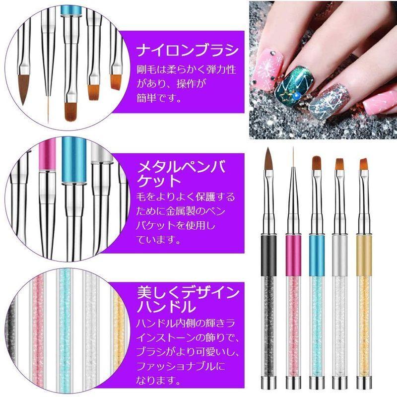 予約中 ネイルアート Coolbotang ネイルブラシ 6本セットネイルアート筆 ジェルネイルペン フレンチ 平筆 ネイルペン アクリル 画筆 Uv用 ネイルツ Www Threeriversofs Com