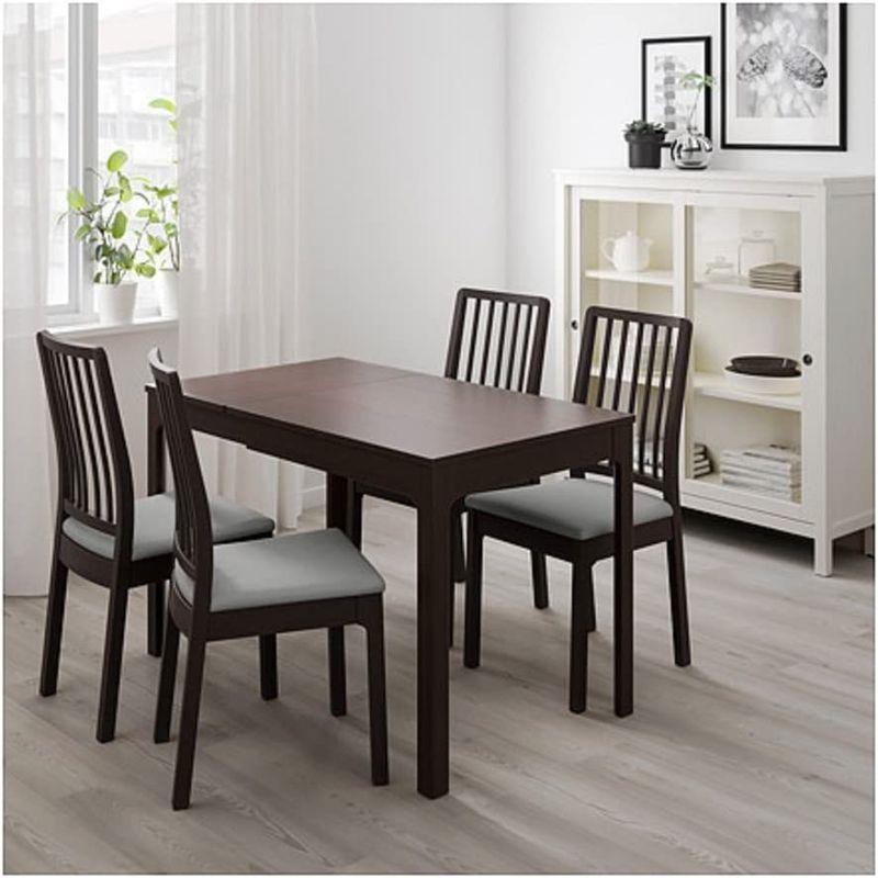 ＩＫＥＡ/イケア EKEDALEN：伸長式テーブル2〜4人用 ダークブラウン