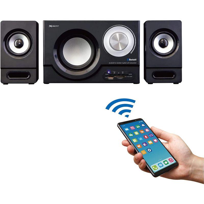 X-BEAT 2.1ch Bluetooth スピーカー 31W出力 サブウーファー 高音質 PC用 BZSP-30AIU(BK)? Bluetooth BEAT 1ch スピーカー 31W出力 サブウーファー 高音質 PC用 BZSP 30AIU BK