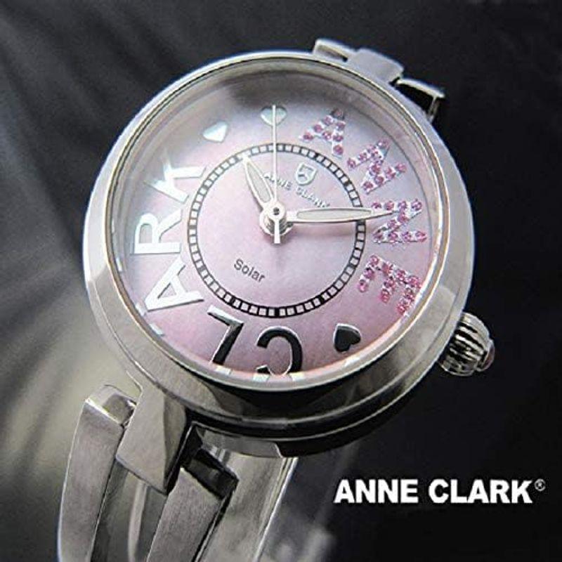 ANNE CLARK レディース腕時計 ソーラー 電池交換不要 お肌に優しいオールステインレス素材 天然（貝）シェル文字盤 シルバーカラー 天然 貝 ステンレス mm CLARK レディース腕時計 ソーラー 電池交換不要 お肌に優しいオールステインレス素材 シェル文字盤 シルバーカラー