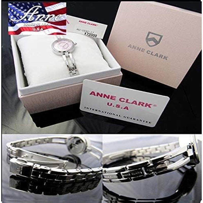 ANNE CLARK レディース腕時計 ソーラー 電池交換不要 お肌に優しいオールステインレス素材 天然（貝）シェル文字盤 シルバーカラー 天然 貝 ステンレス mm CLARK レディース腕時計 ソーラー 電池交換不要 お肌に優しいオールステインレス素材 シェル文字盤 シルバーカラー