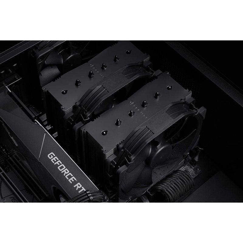 Noctua NH-D15 chromax.black， ツインタワー CPUクーラー (140mm， ブラック) NH D15 chromax black， ツインタワー CPUクーラー 140mm， ブラック