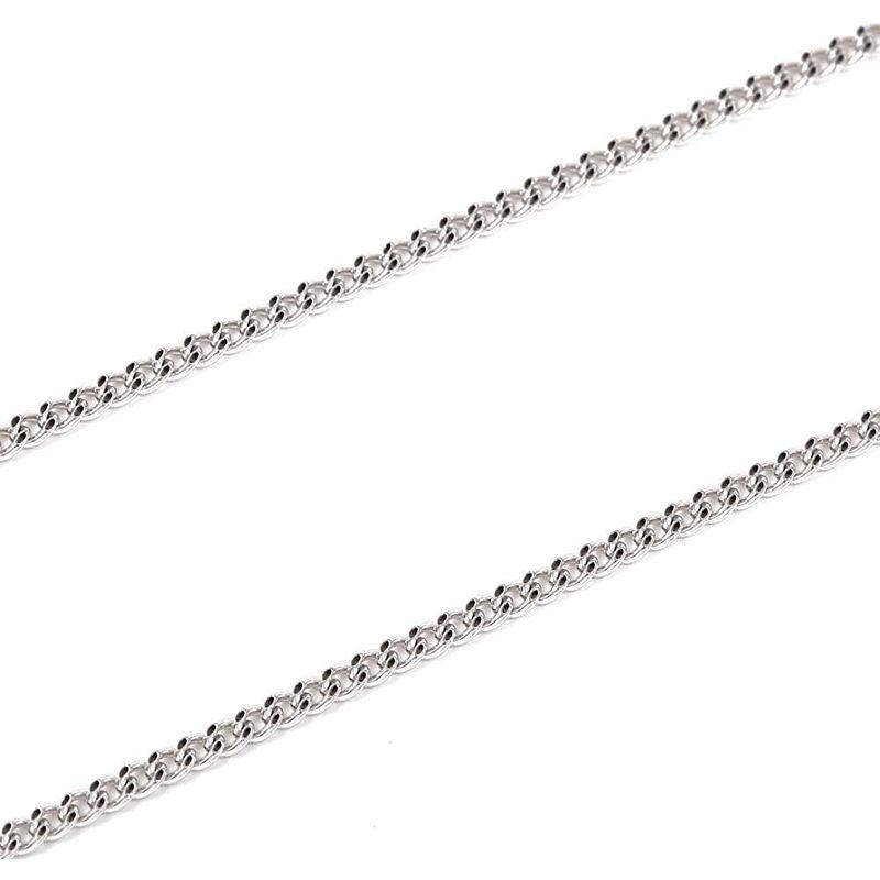 【限定品】 18金 喜平 ネックレス チェーン 2面 50cm 細い 幅1.2mm ホワイトゴールド K18 18K 【2612097924】(13635円)