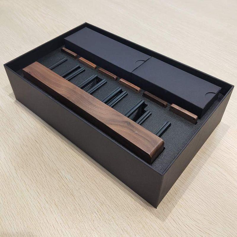 中古品 ニキシー管風置き時計 レトロモダン木製クロック 1600万色 RGBフルカラーLEDデジタル時計 ニキシー管風DIY卓上時計インテリア (ブ 【1873958825】(9783円)