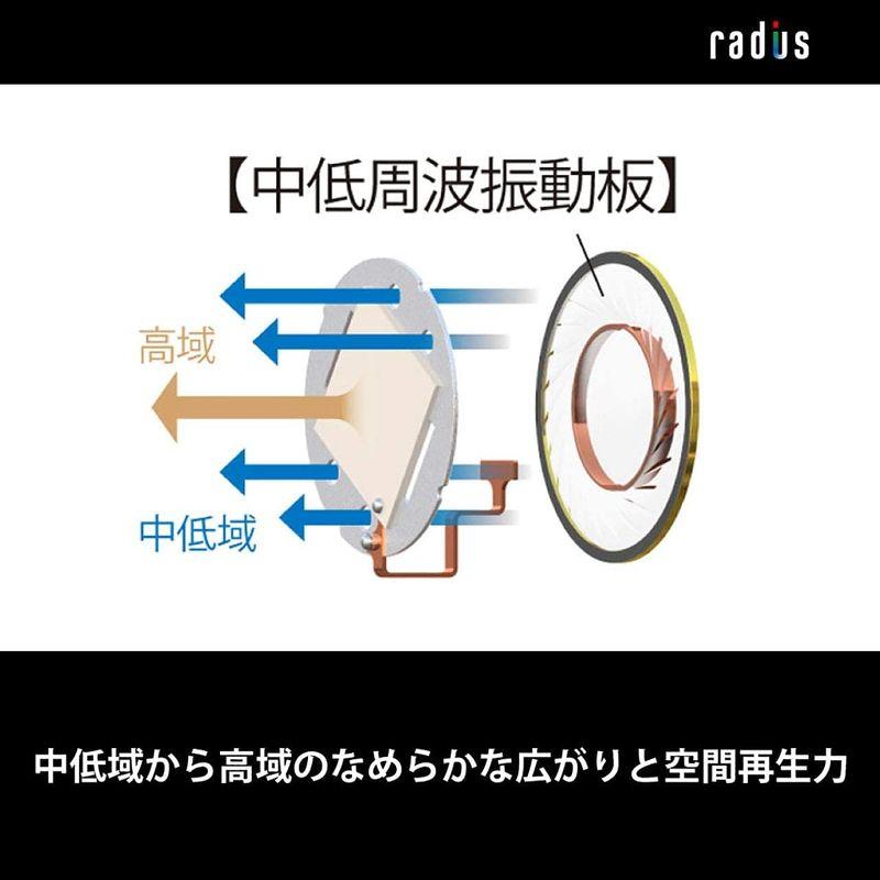 高評価続出！ ラディウス radius HP-TWF31 W n°3 ハイレゾ対応イヤホン : Ne ドブルベヌトロワ 2枚の振動板 DDM方式ドライバー 【RIZ7200641668】(25557円)