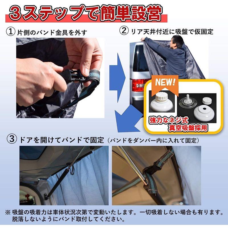 iBeamed リアゲートタープ 更衣室 リビング タープ 日除けに かぶせ型 (グレー， 幅140) リアゲートタープ 更衣室 リビング タープ 日除けに かぶせ型 グレー， 幅140