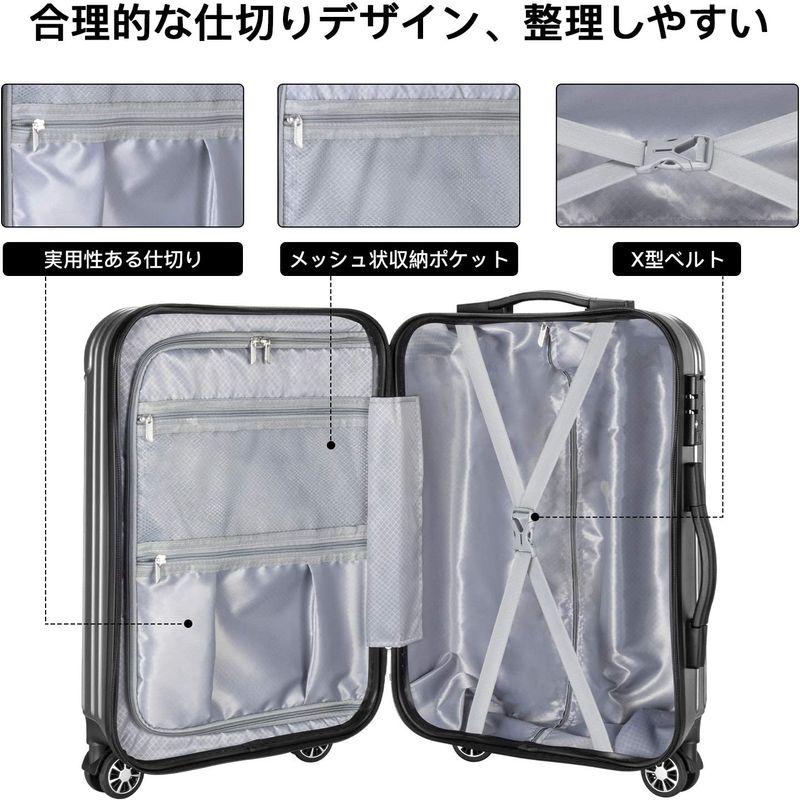 「人气商品」 VARNIC スーツケース キャリーケース キャリーバッグ 機内持込 TSAダイヤル式ロック 耐衝撃 大型 超軽量 静音ダブルキャスター 旅 【1821036589】(9508円)