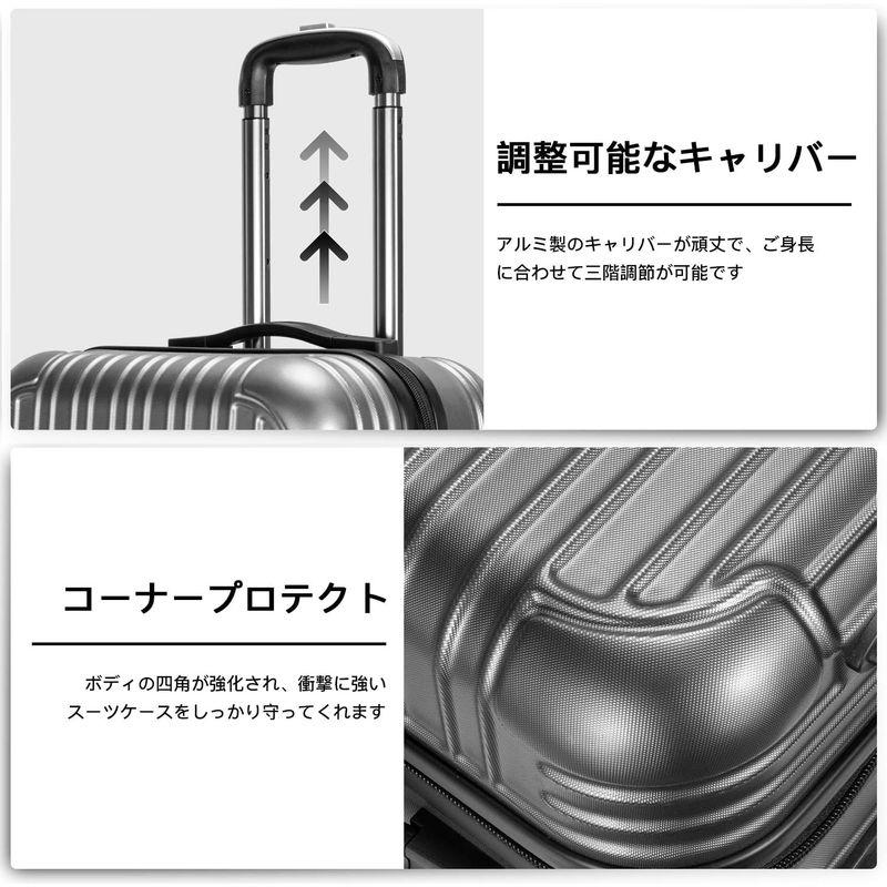 「人气商品」 VARNIC スーツケース キャリーケース キャリーバッグ 機内持込 TSAダイヤル式ロック 耐衝撃 大型 超軽量 静音ダブルキャスター 旅 【1821036589】(9508円)
