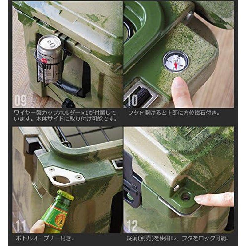 アイスランド クーラーボックス Deelight iceland cooler box カーキ / 45QT / 42.6L 6L クーラーボックス Deelight iceland cooler box カーキ 45QT サイズ 約