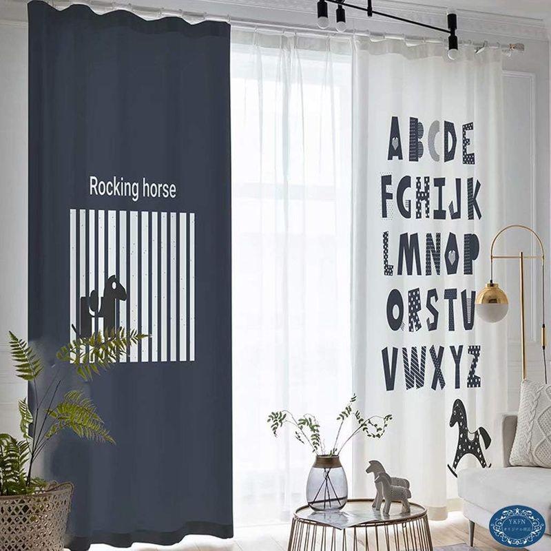 可愛いカーテン おしゃれ 遮光カーテン タッセル付き 北欧 ポップ かわいい カーテン ブラック 綿麻調 北欧風 厚地 天然素材のある暮らし 　 おしゃれ 遮光カーテン タッセル付き 北欧 ポップ かわいい カーテン ブラック 綿麻調 北欧風 厚地 天然素材のある暮らし