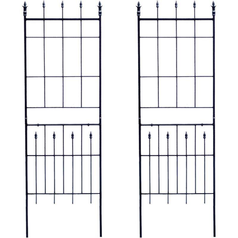 ガーデンガーデン お庭をエレガントに彩る IBフェンス リーフ＆バード アロー ミドルタイプ 2枚組セット アイアントレリス IBF-AR1 リーフ＆バード アロー ミドルタイプ 2枚組セット お庭をエレガントに彩る IBフェンス アイアントレリス IBF AR1 サイズ