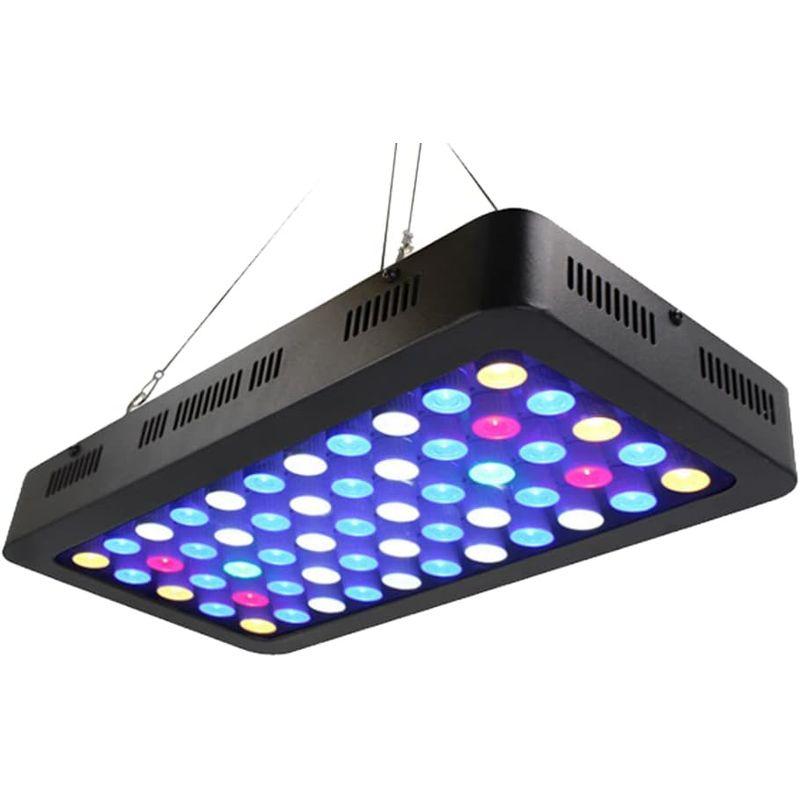 Wellvie LED 水槽照明 海水魚 サンゴ水槽 水草 アクアリウムライト 青 赤 白 緑 高輝度 ACケーブル （1SET/165W） LED 水槽照明 海水魚 サンゴ水槽 水草 アクアリウムライト 青 赤 白 緑 高輝度 ACケーブル 1SET/165W サイズ 約
