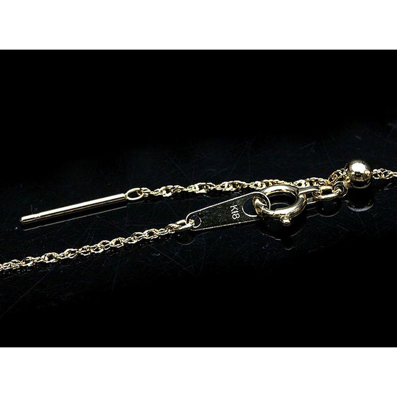 【ラスト1点】 ハッピーボム K18 イエローゴールド スライドピンチェーン スクリューツイスト 太さ 0.16mm 長さ 45cm 18金 チェーン ネ 【3605400952】(18830円)