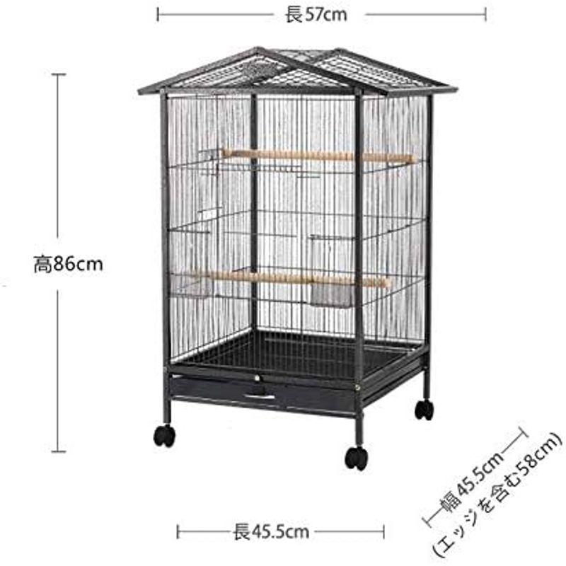 【中古品 】 Aeon hum 鳥かご 鳥ケージ バードゲージ 大型 豪華ケージ 大きい 複数飼い キャスタ-付き インコ オウムケージ オカメ セキセイ 【G2355176735】(12301円)
