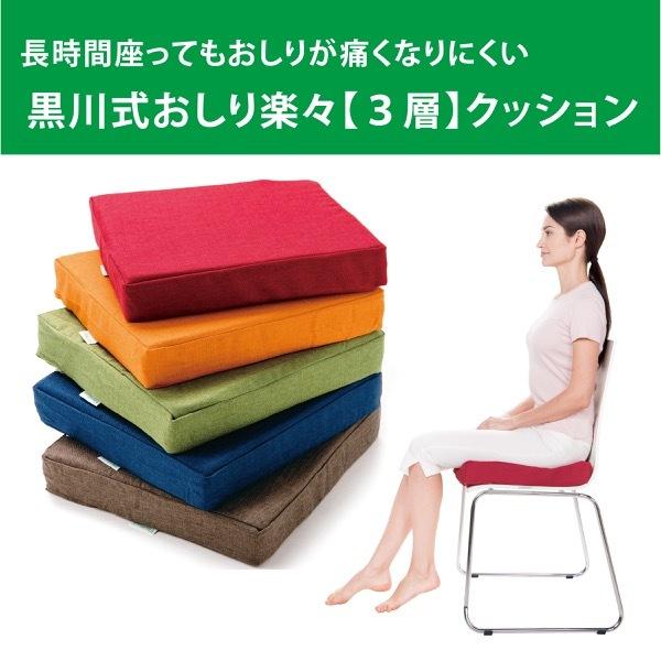 JK-PLAN（ジェイケイ・プラン） 黒川式おしり楽々クッション 日本製 幅