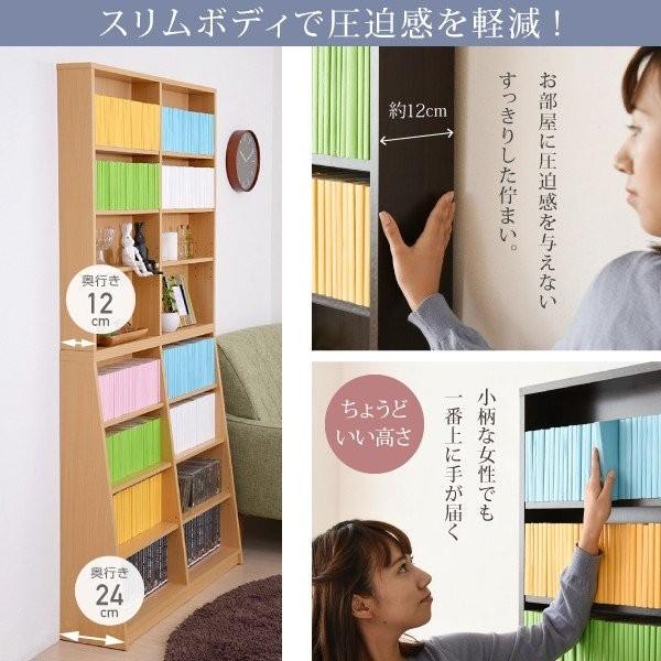 JK-PLAN（ジェイケイ・プラン） 本棚 文庫本 薄型 大容量 ハイタイプ