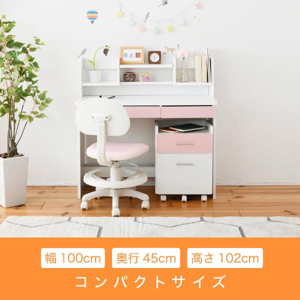 学習机 シンプル コンパクト おしゃれ 白 勉強机 子供 大学生 キャスター付き ワゴン セット｜k3-furniture｜10