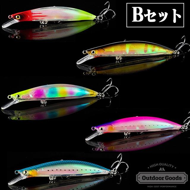 ルアー ミノー セット シンキング 全色夜光 110mm 14g シーバス ヒラメ タチウオ 2 Lure 23a K3 Shop 通販 Yahoo ショッピング