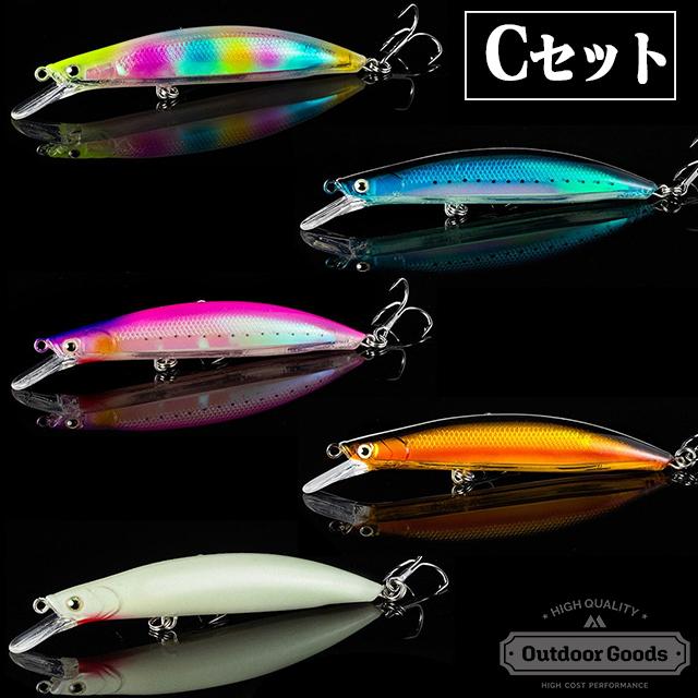 ルアー ミノー セット シンキング 全色夜光 110mm 14g シーバス ヒラメ タチウオ 2 Lure 23a K3 Shop 通販 Yahoo ショッピング