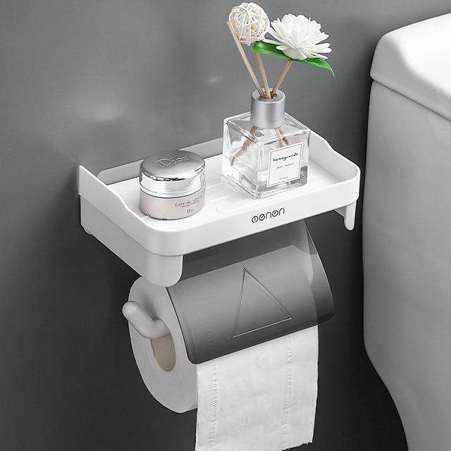 トイレットペーパーホルダー 簡単取付 穴空け不要 シングル 天板 トイレットペーパーホルダー 簡単取付 穴空け不要 シングル 天板