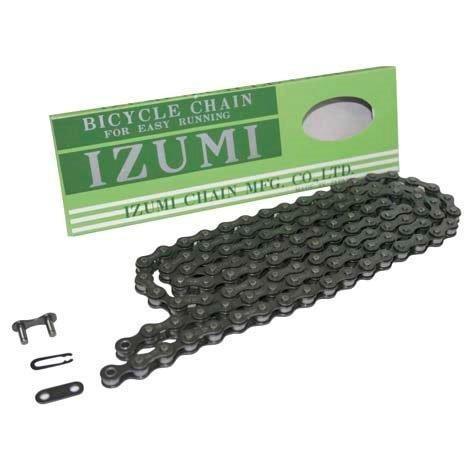 半コマ付き イヅミ IZUMI 1/8 1/2X1/8 410 鉄色 106L 自転車 チェーン