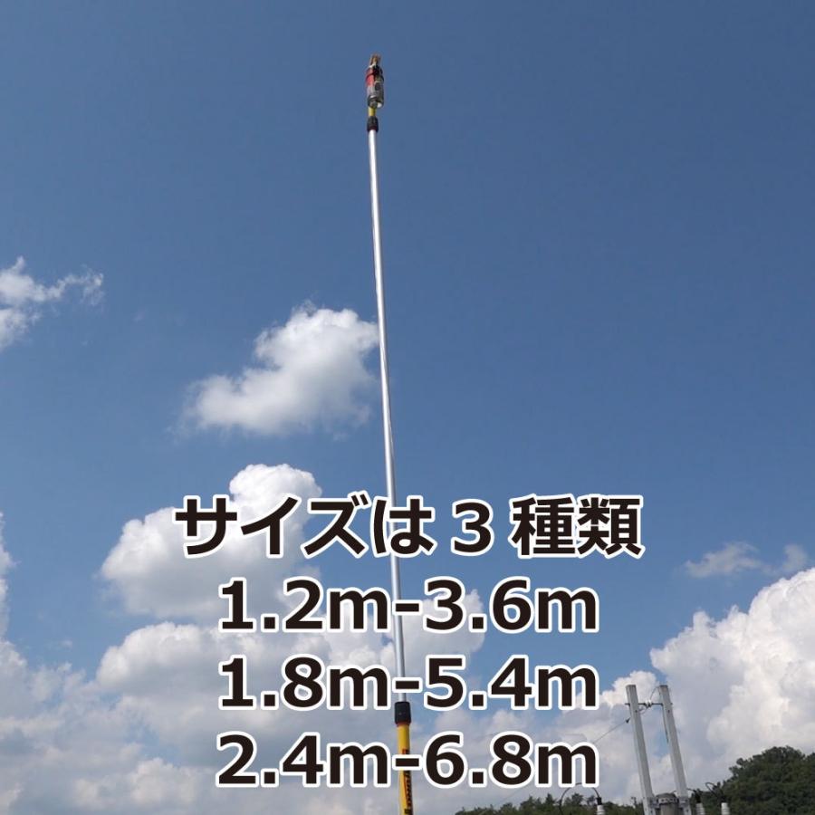 蜂の巣 クモの巣駆除 エアゾール延長キット エアロング 高所スプレー器 1.2m〜3.6m 鳥忌避剤散布 ※代引 返品不可の画像