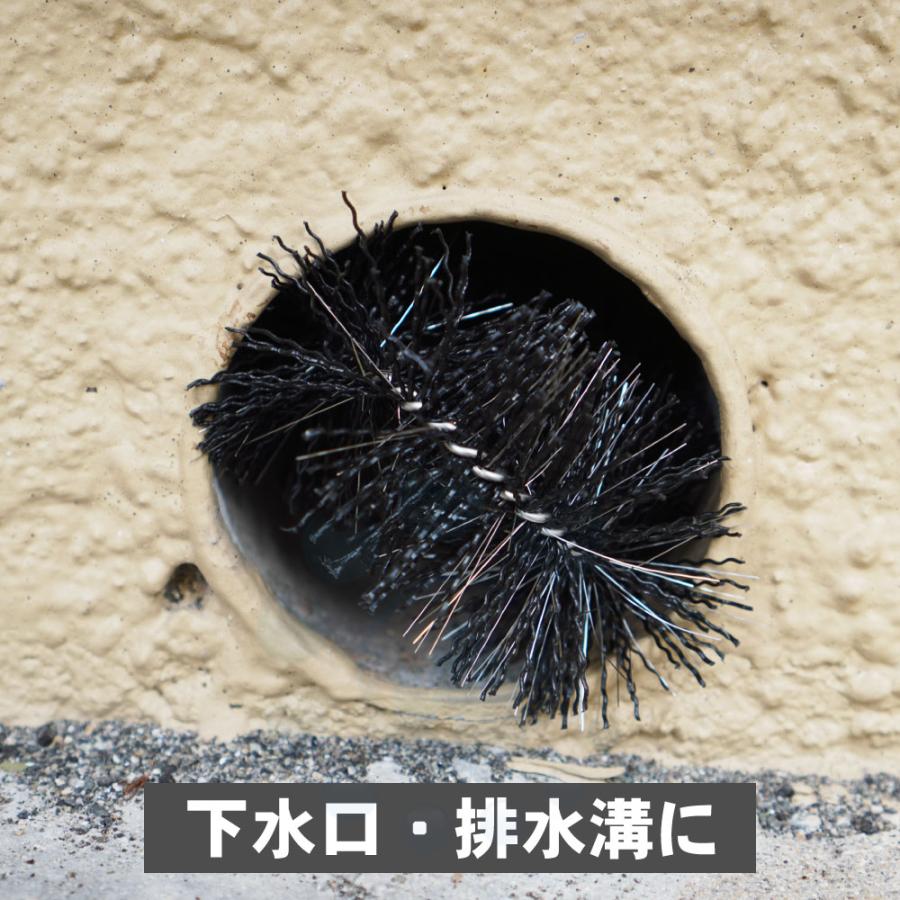 ネズミ対策用ブラシ 防鼠ブラシ ブラック×100本 防そブラシ ネズミ侵入防止 ネズミよけ 小動物 ケース販売 | ブランド登録なし | 02