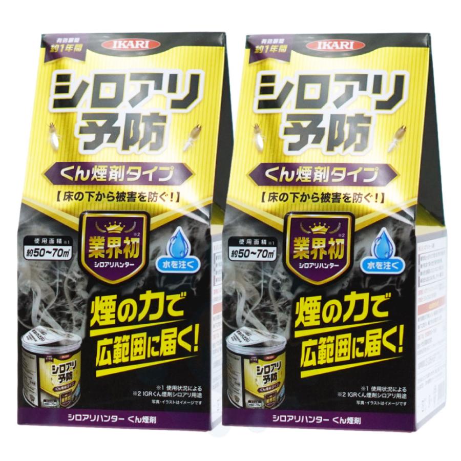 イカリ消毒 白アリ予防 床下専用 シロアリハンター くん煙剤 100g×2個 