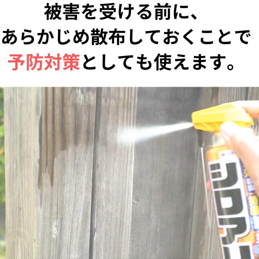 シロアリ 退治 対策 シロアリアタッカーEX 480ml×10本 殺虫剤 しろあり 駆除 スプレー 羽アリ キクイムシ 退治 KINCHO園芸 | KINCHO園芸 | 04