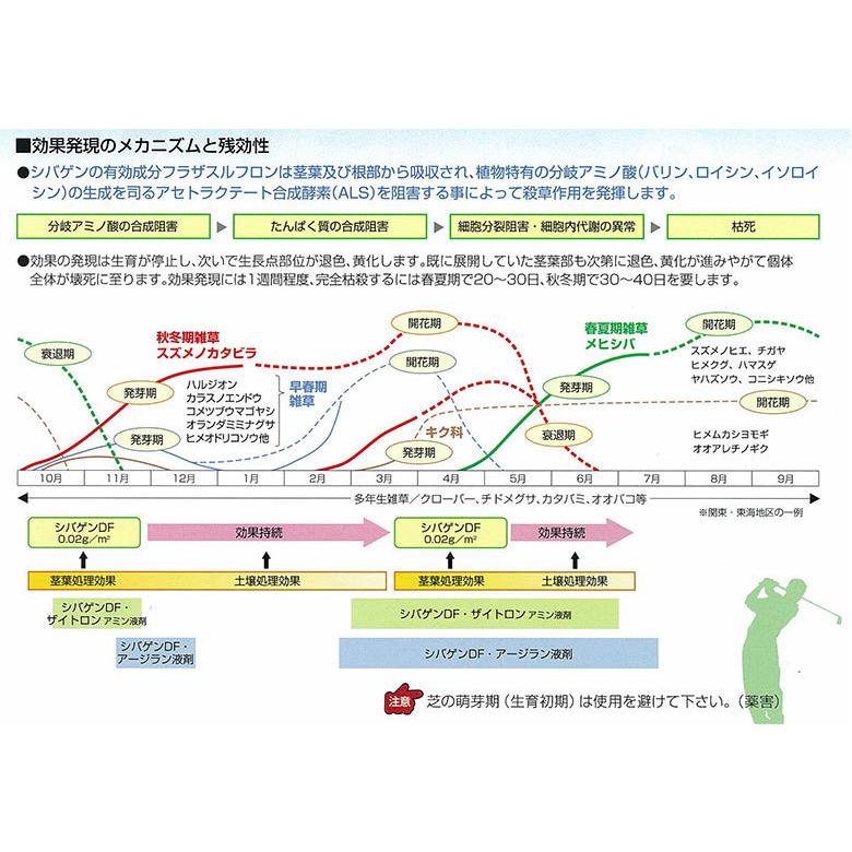 芝生用 除草剤 シバゲンDF 20g入 農薬 ＋ 蓄圧式噴霧器 4L セット ドライフロアブル 専用計量スプーン付き df｜ka-dotcom｜05