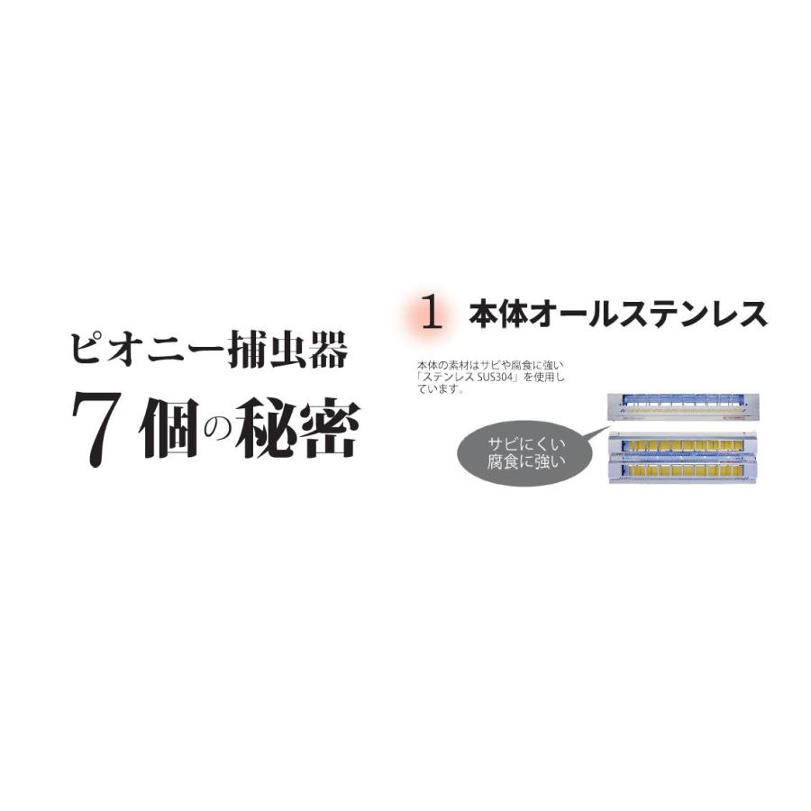 ピオニーコーポレーション LED捕虫器 LO-20BG LED 捕虫器 業務用 食品