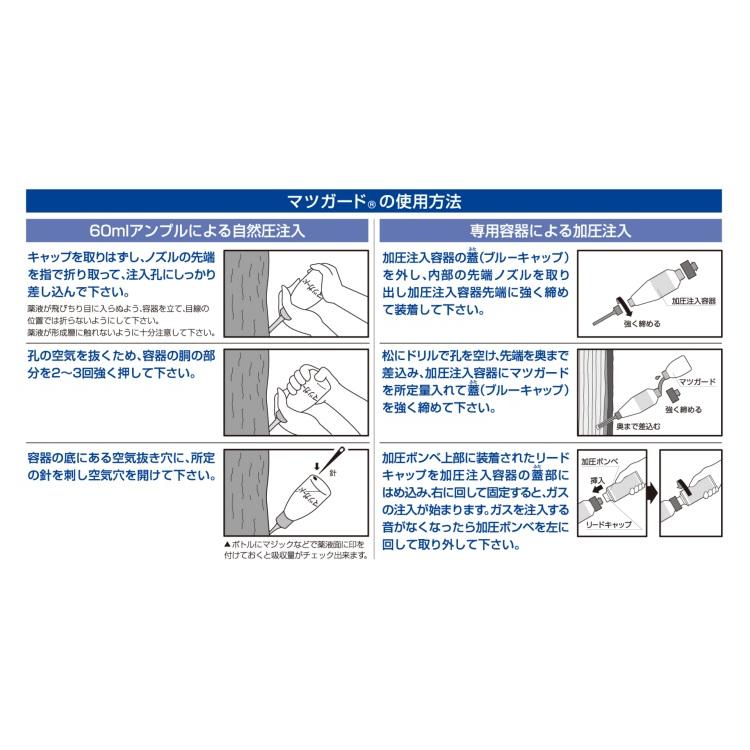 エムシー緑化 ハダニ類 対策 効果 マツガード 60ml 松枯れ 防止 マツノ